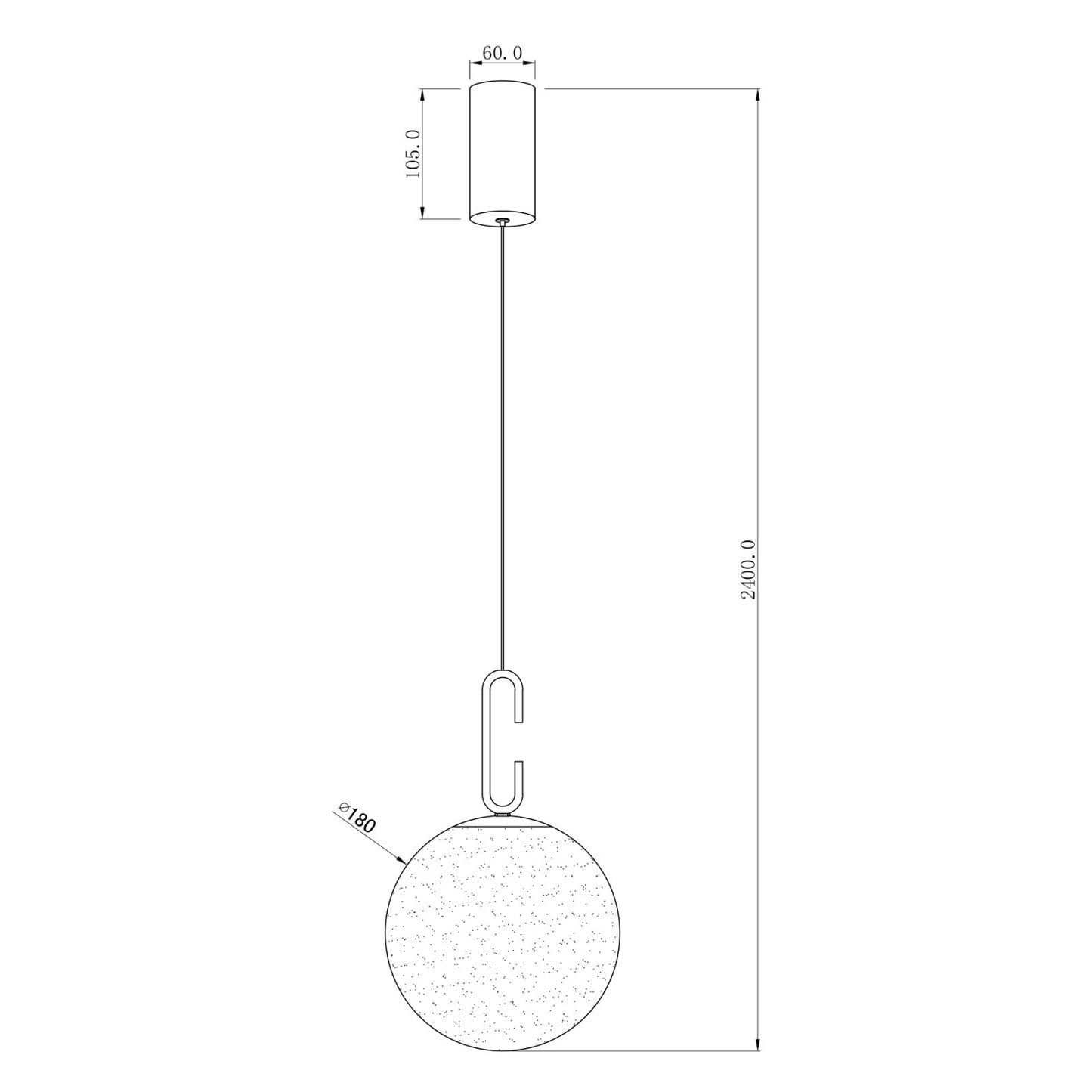 Visilica LED Tyrell MSL-311022-1P 11W