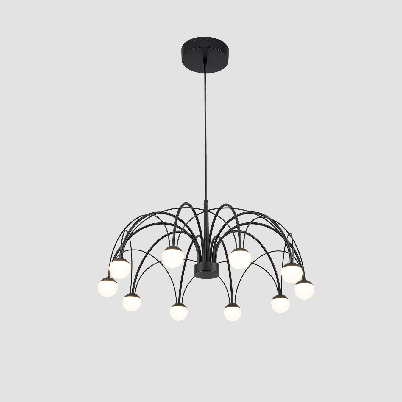 LED Chandelier Bergman MSL-280-650D black