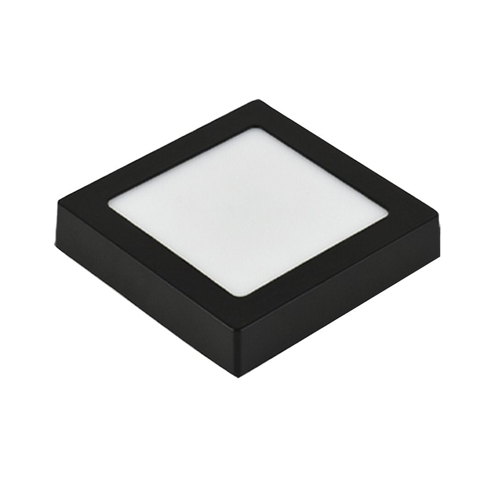 LED panel E-light 12W kvadratni nadgradni 4000K crni