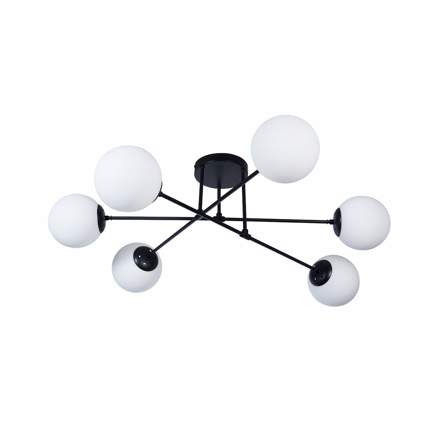 Chandelier Lawrence ML-220817-6R round black