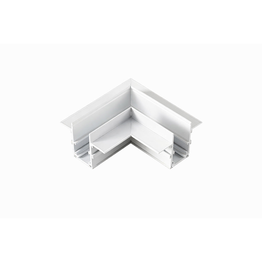 Magnetic - Connector for recessed magnetic tracks L-shaped white