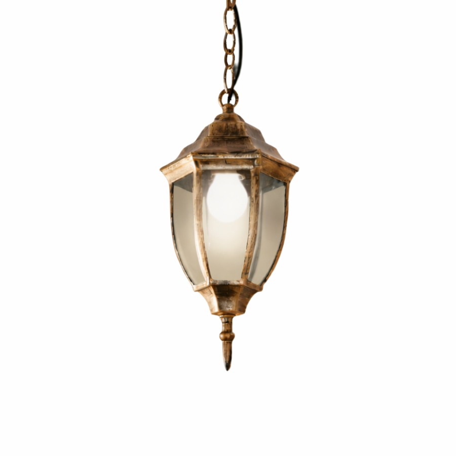 Vrtna lampa viseca Dagglas ML-NF-657-1P Staro zlato