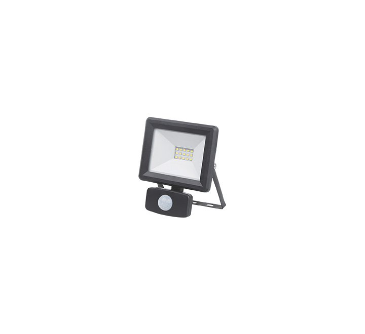 LED reflektor sa senzorom E-light 10W 6400K crni