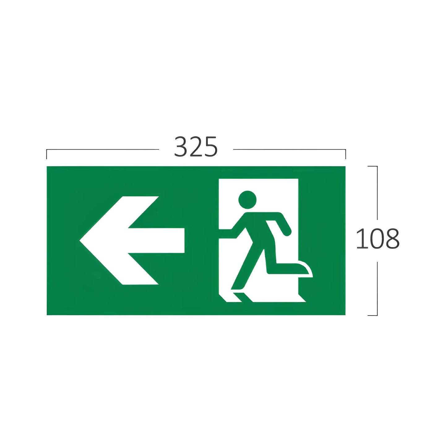 Braytron Exit Znak Levo Pvc Naljepnica