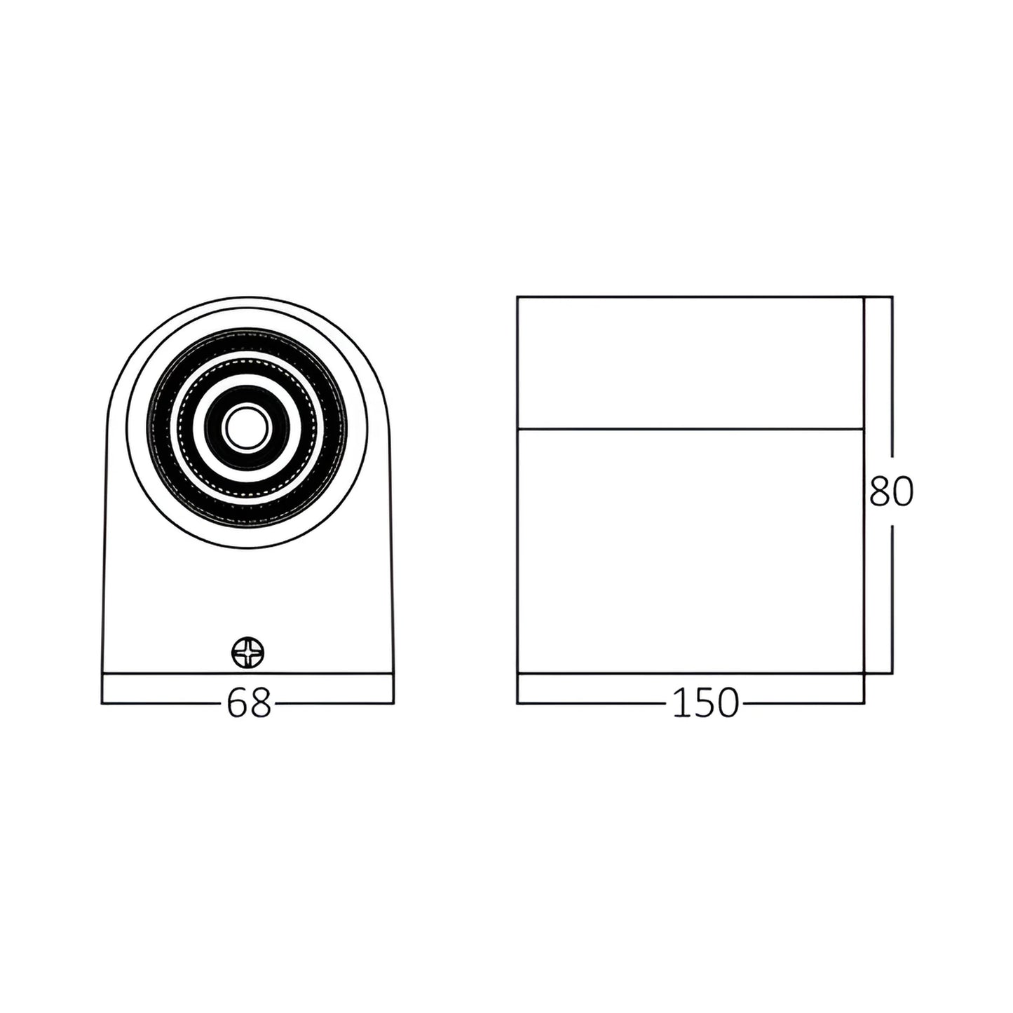 Braytron Rita Pl Wl.2 Bijela 2X5W 3000K Ip44 Zidna Svjetiljka