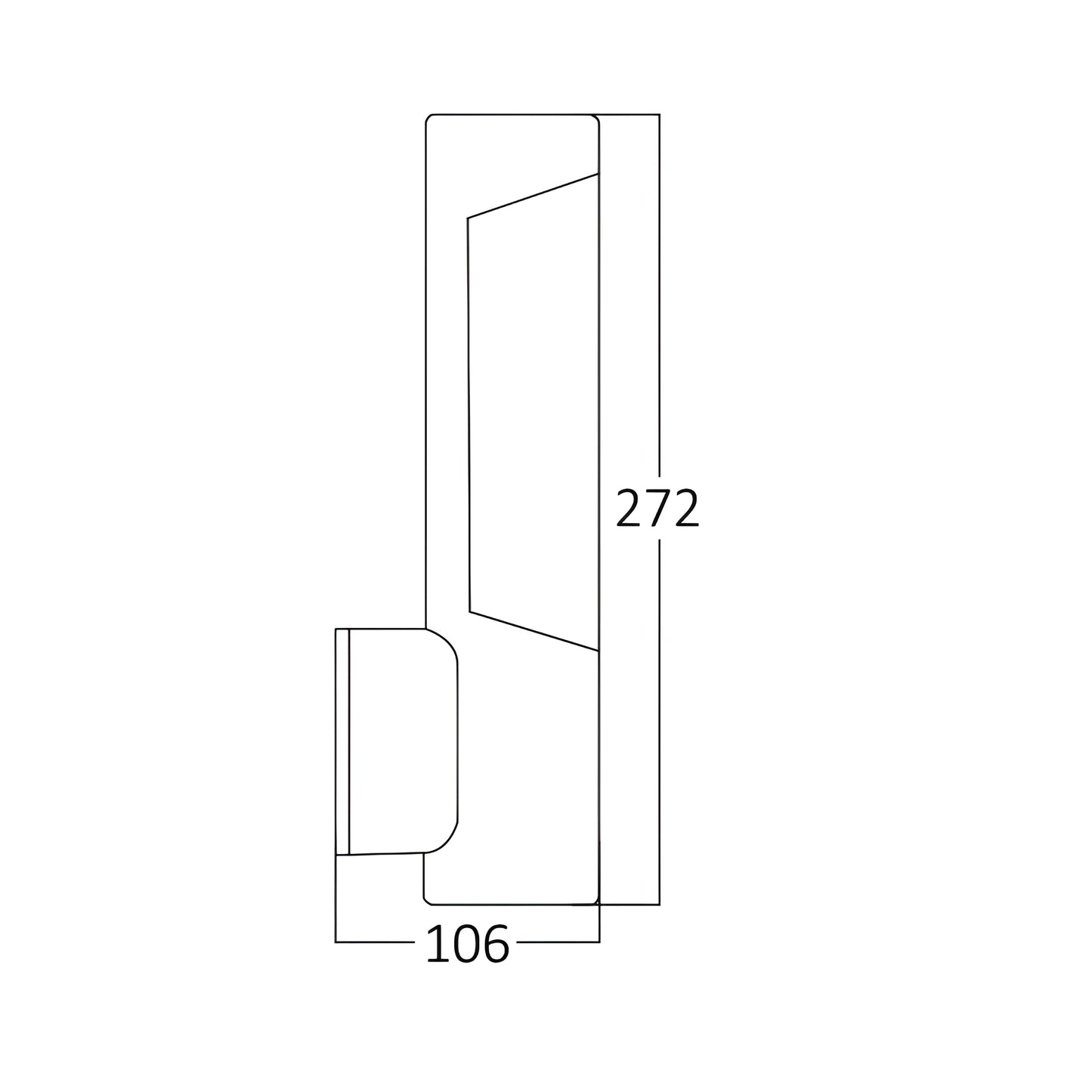 Braytron Tarus Wla 7W 3000K Ip54 Zidna Svjetiljka