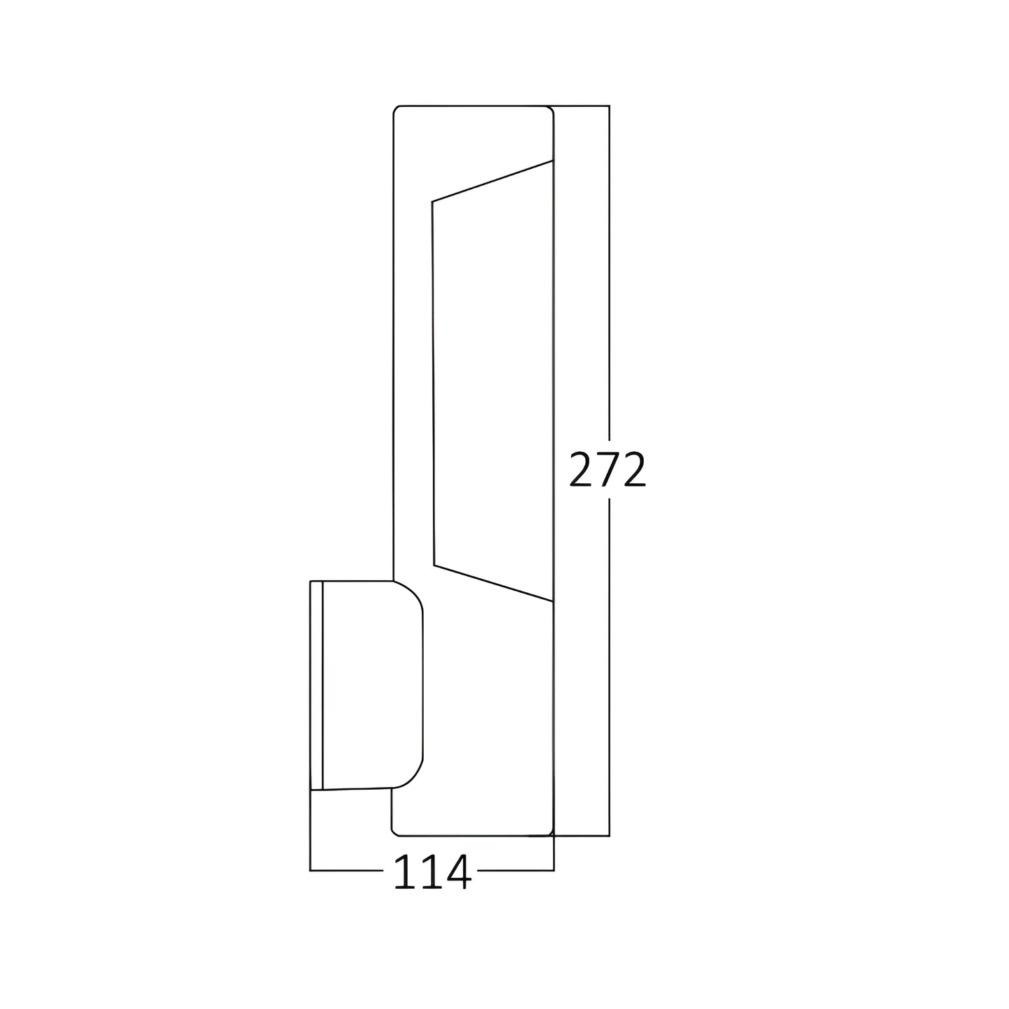 Braytron Tarus Wls 7W Sns 3000K Ip54 Zidna Svjetiljka