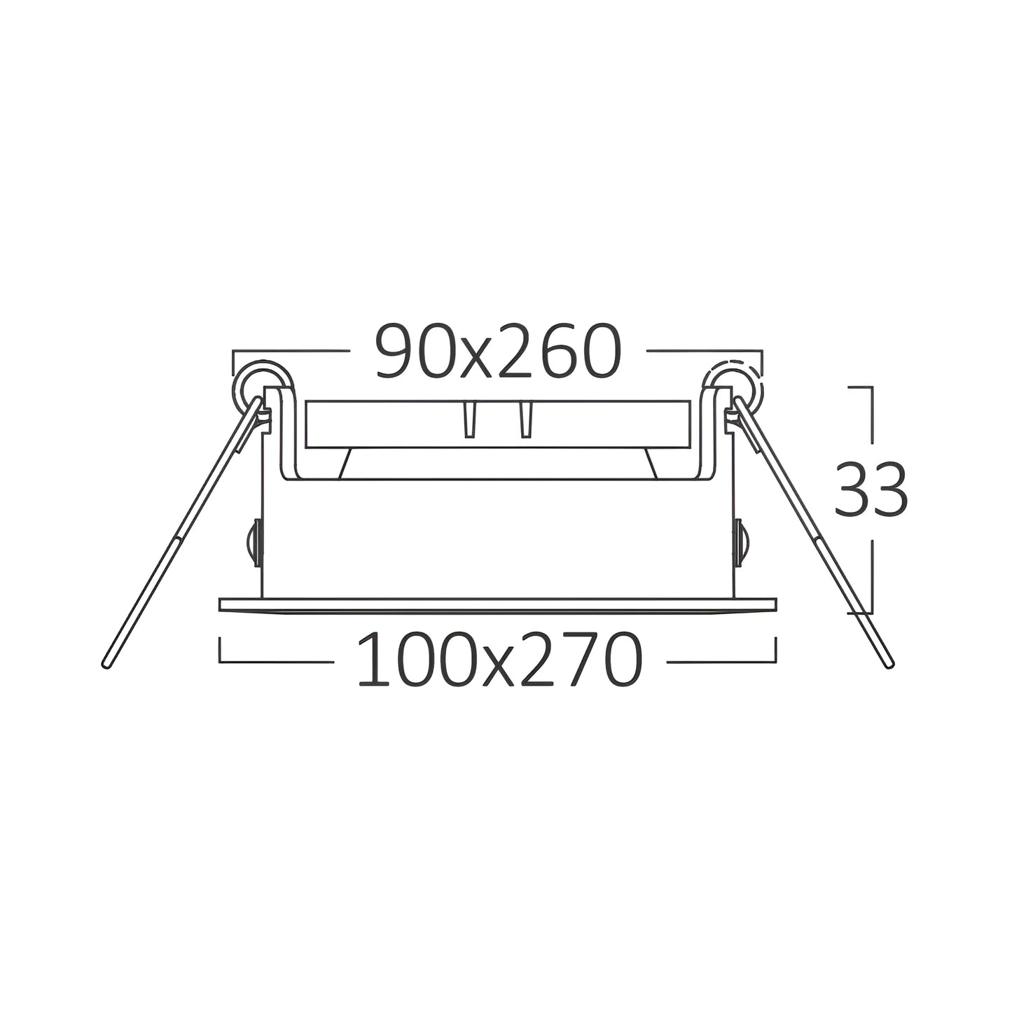 Braytron Beta A Sqr 3D Crna Plafonski Nosac Sijalice