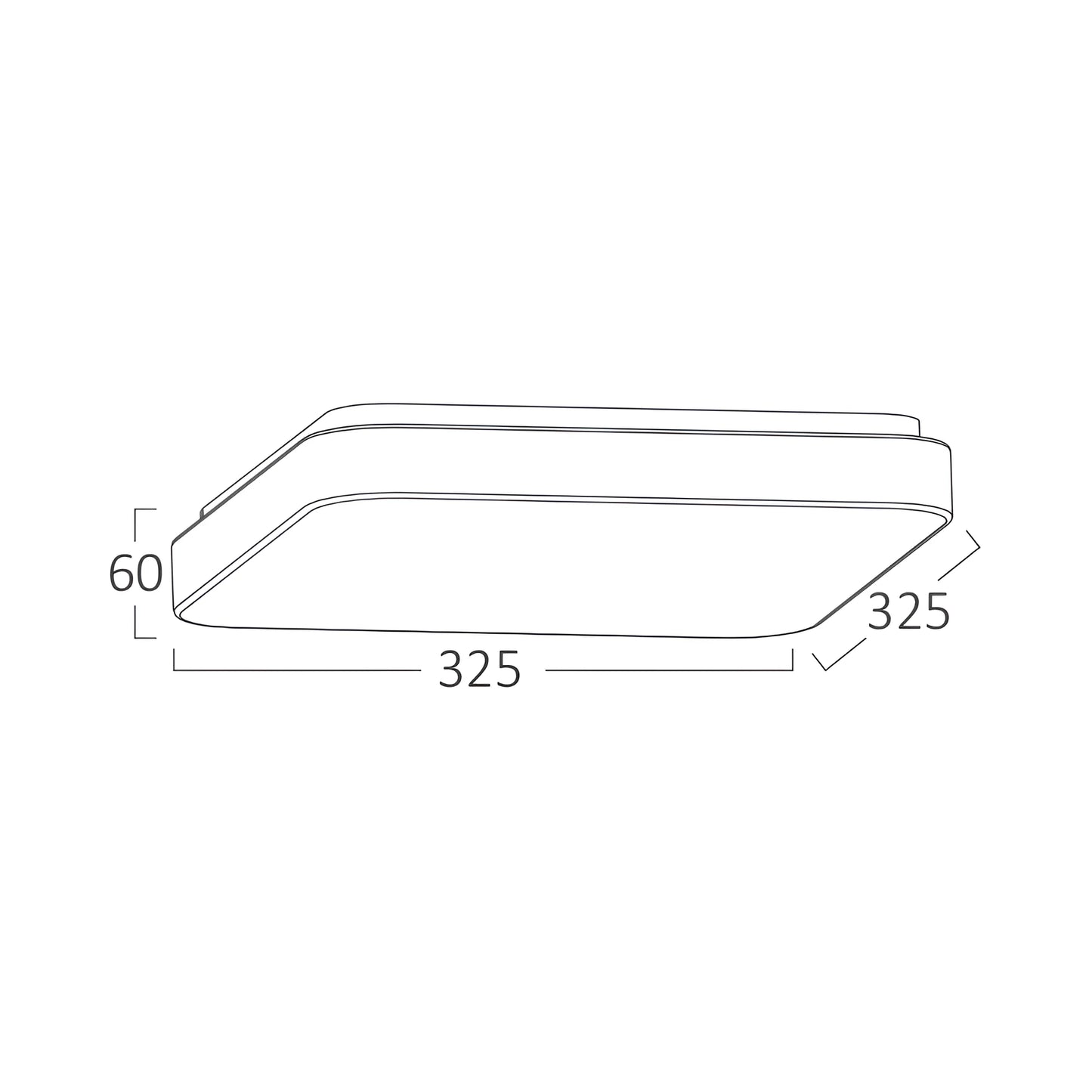 Braytron Jade Ssa Kvadratna 24W 3U1 Led Plafonjera