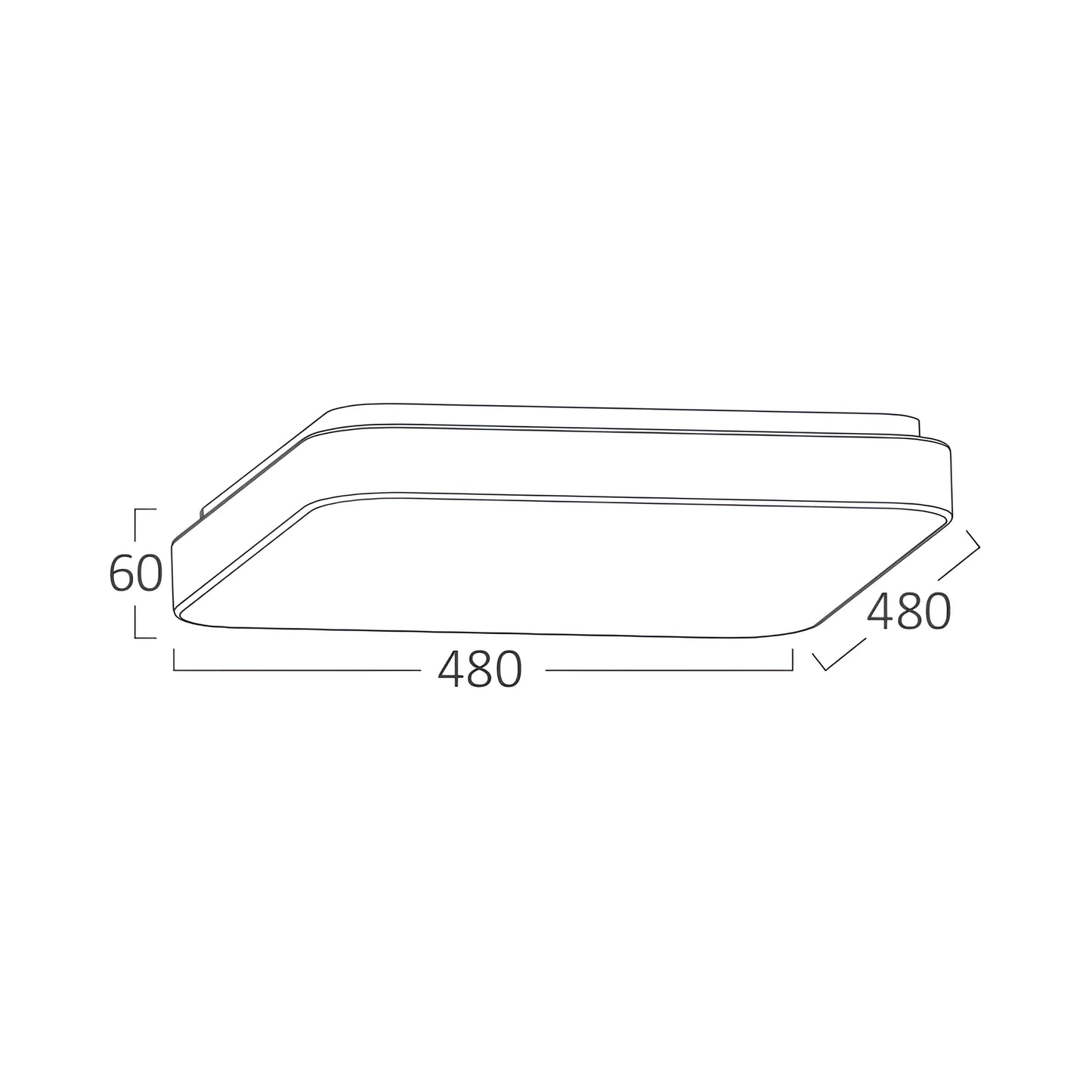 Braytron Jade Ssa Kvadratna 44W 3U1 Led Plafonjera