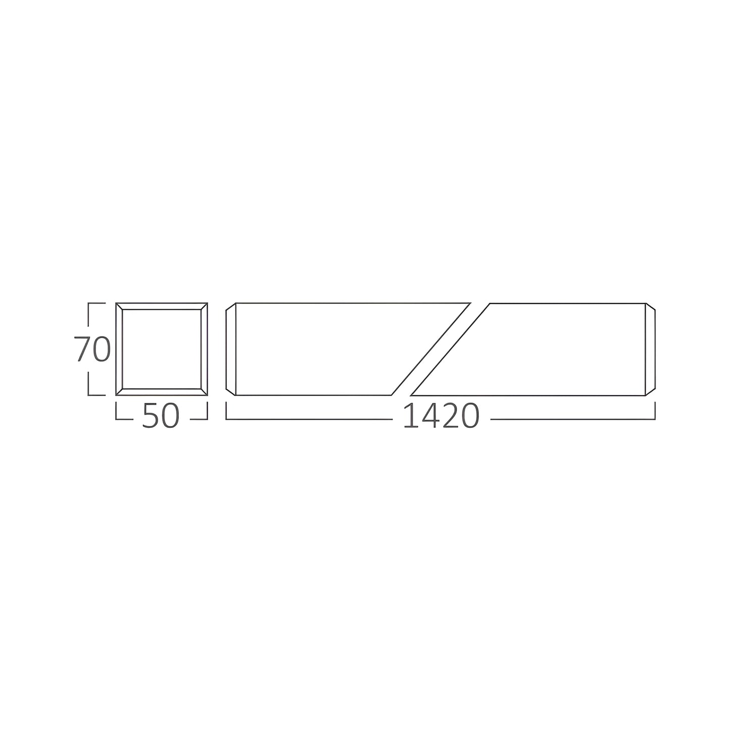 Braytron Linea 5070 1.5Mt 45W Bijela 3000K Linearna Svjetiljka
