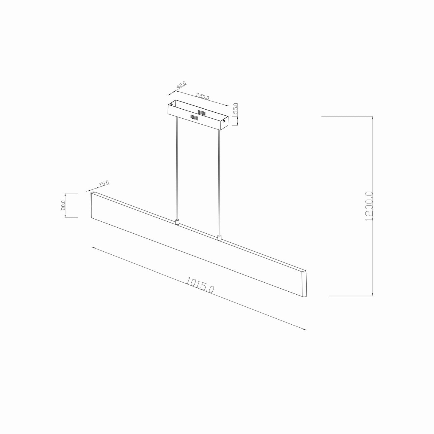 Visilica LED Boston PT-LED 1016 18W 4000K smedja