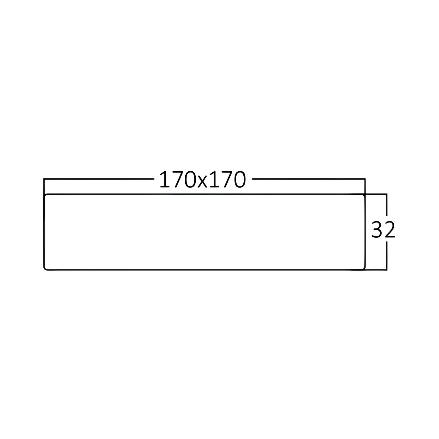 Braytron Smd Srd 12W Kvadratni Bijeli 4000K Nadgradni Led Panel