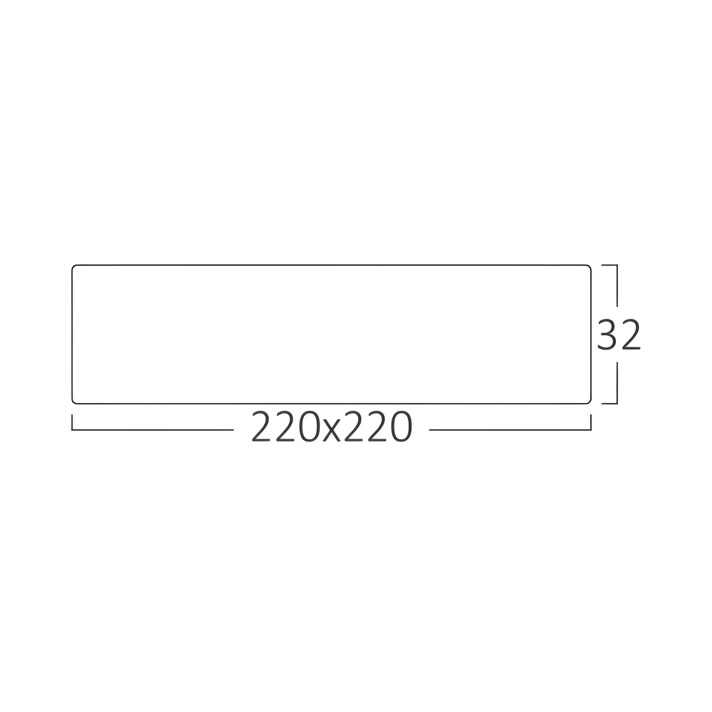 Braytron Smd Srd 18W Kvadratni Bijeli 6500K Nadgradni Led Panel