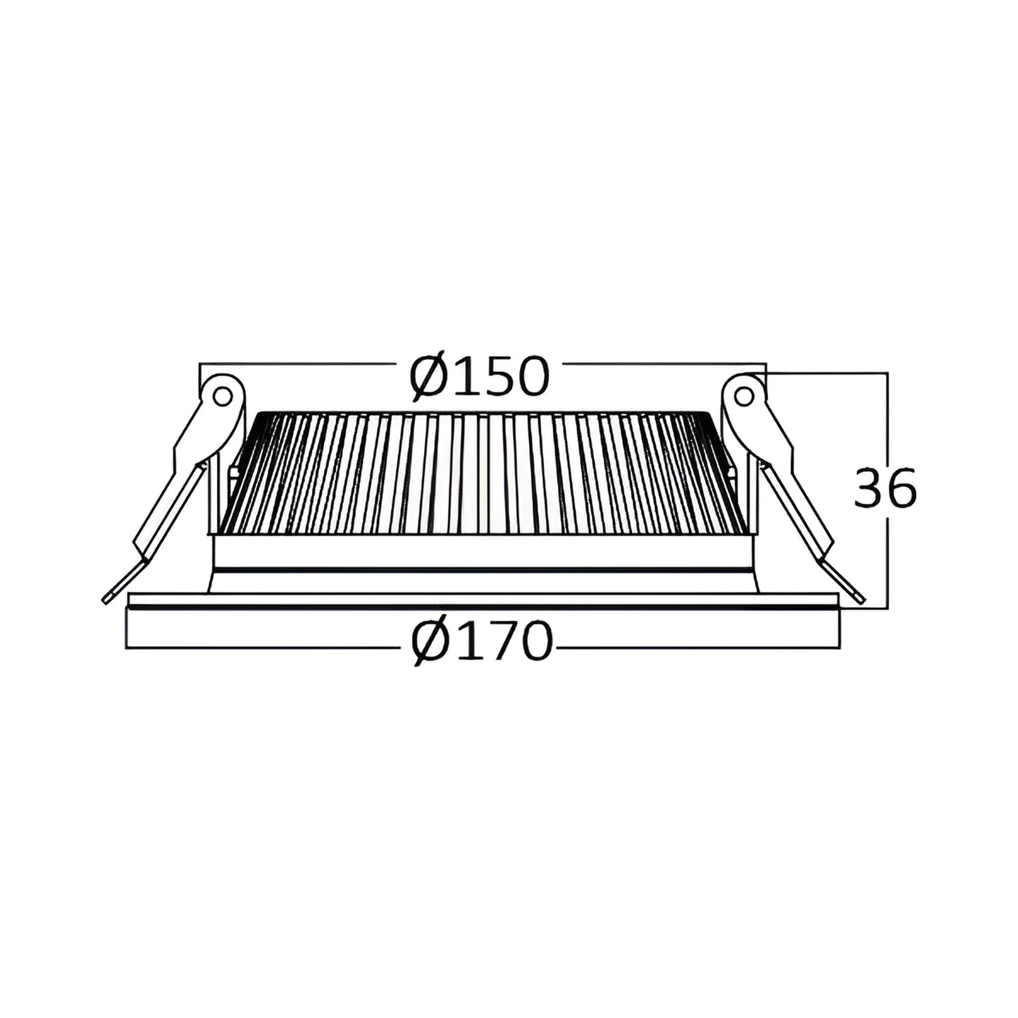 Braytron Faton 18W Bijela 6500K Led Downlight
