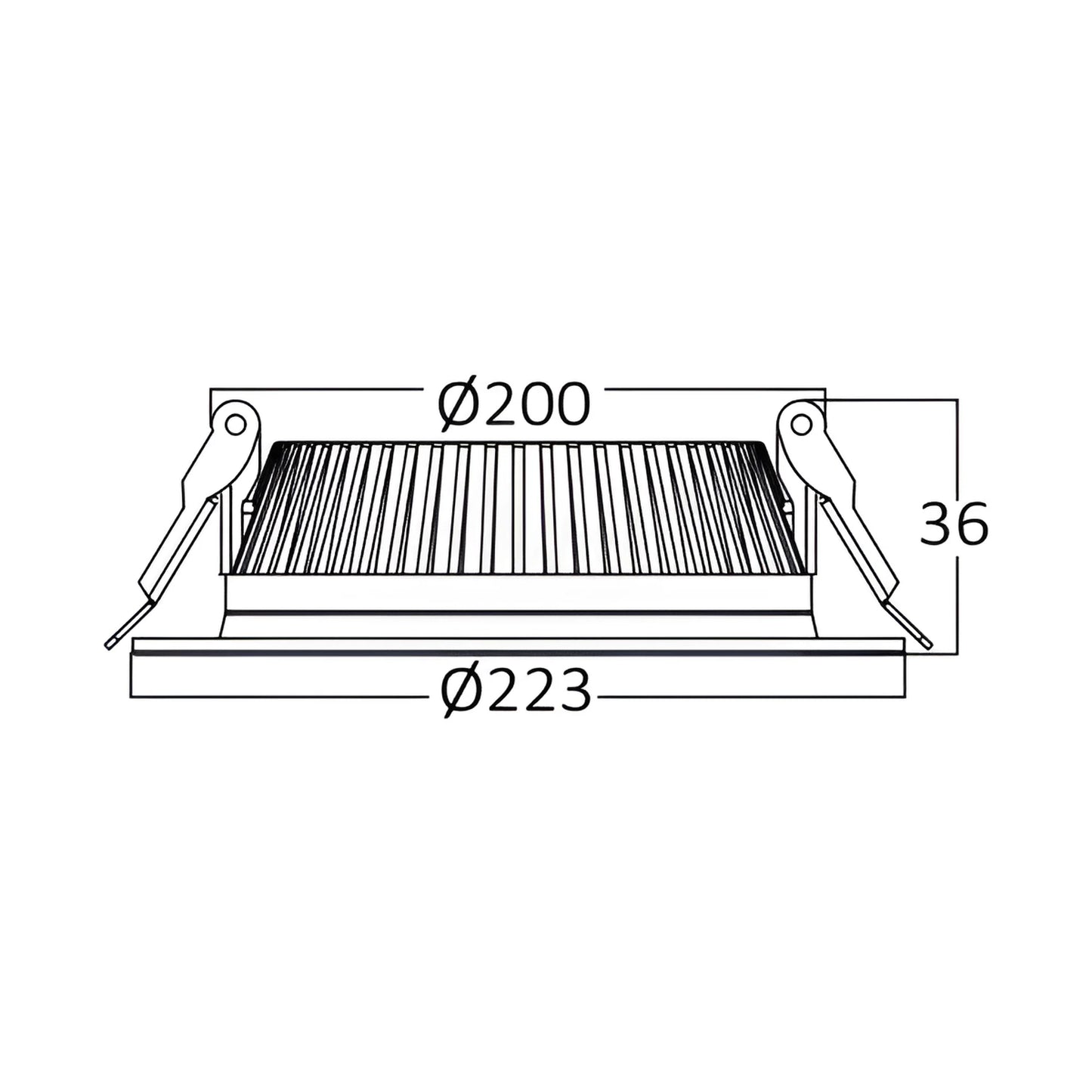 Braytron Faton 32W Bijela 6500K Led Downlight