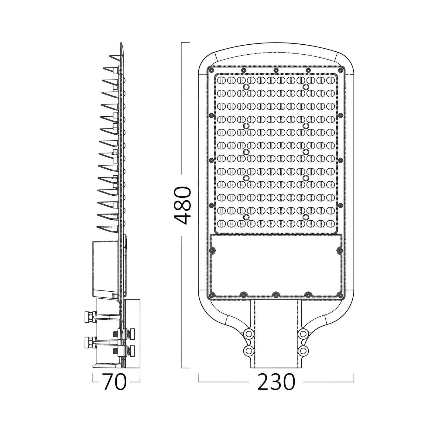 Braytron St83 100W Gry 4000K Ip66 Led Ulicna Svjetiljka