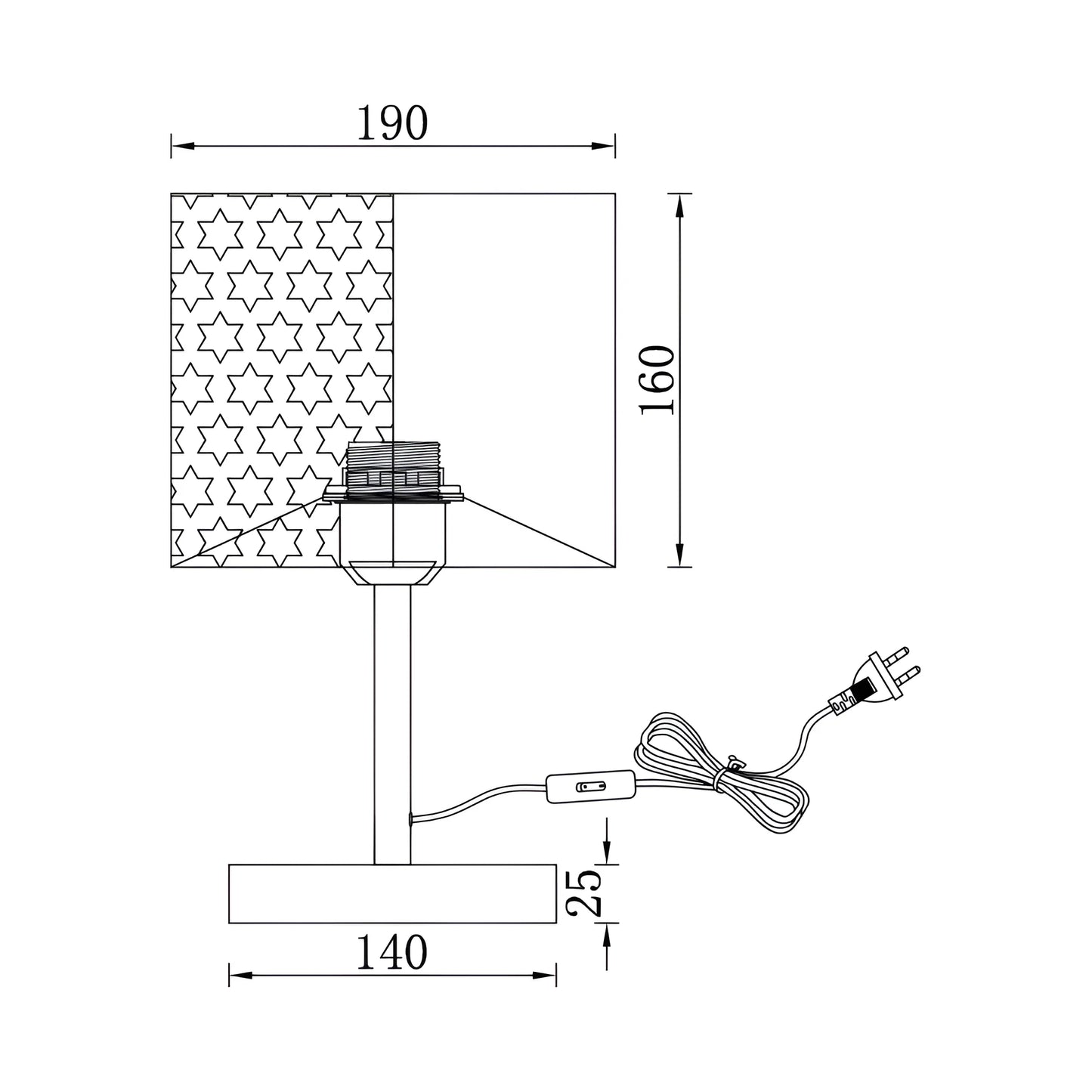 Braytron F001T 1H 1Xe27 Bez Podna Lampa