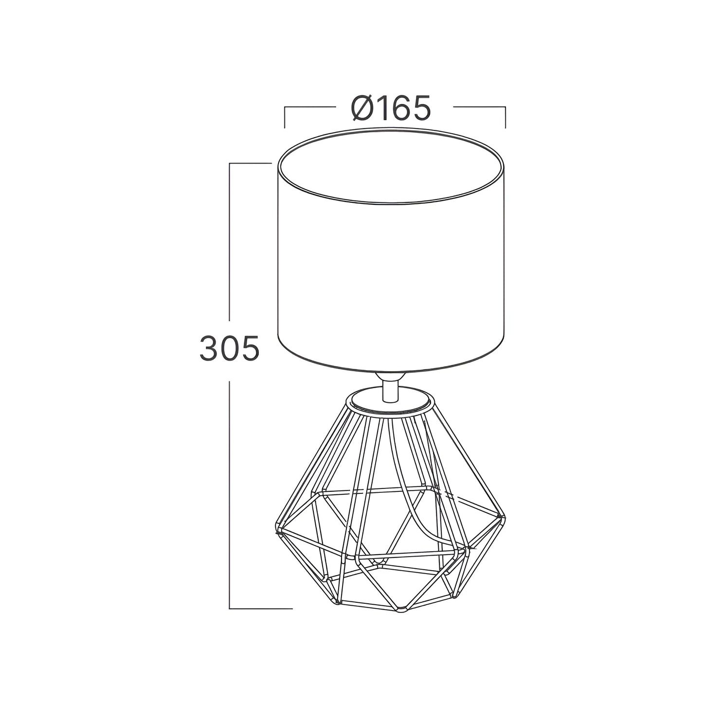 Braytron F001T 1H 1Xe14 Bijela Podna Lampa