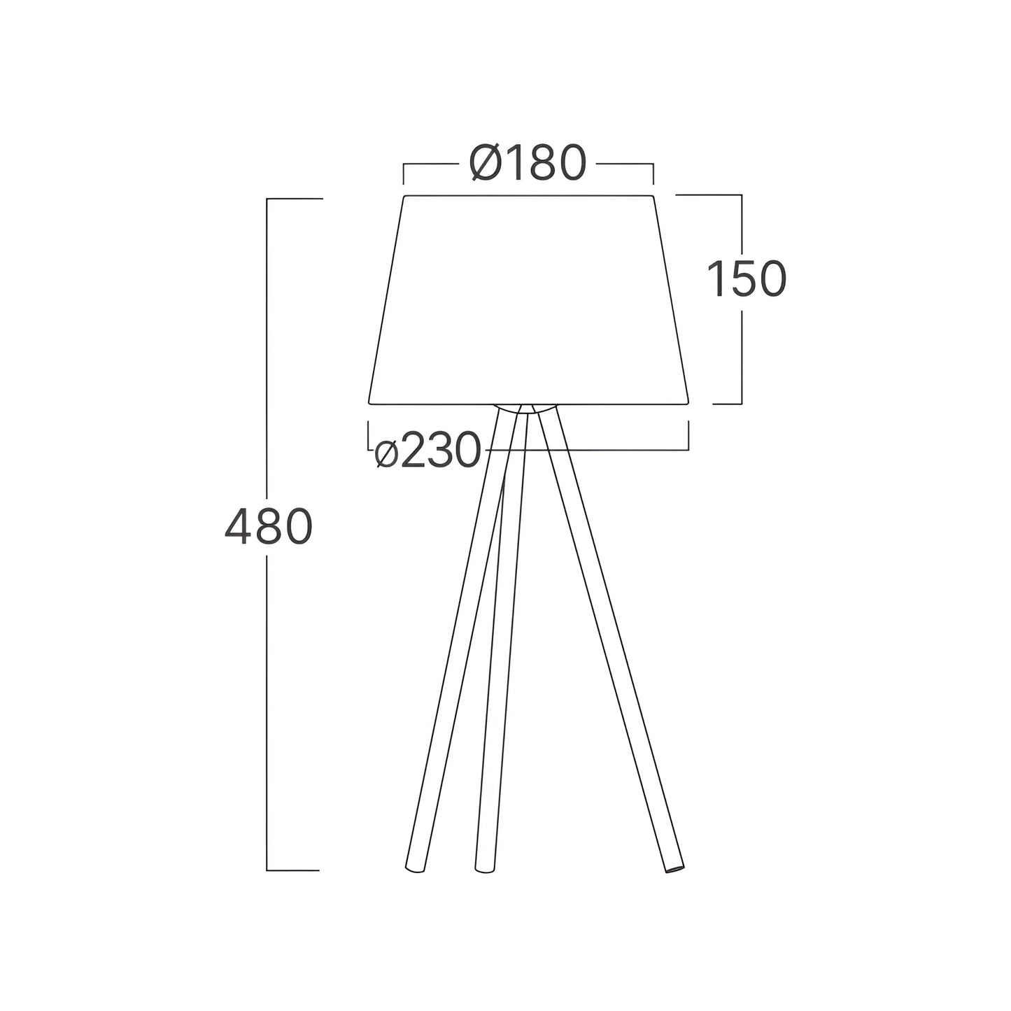 Braytron F002T 1H 1Xe27 Crna Podna Lampa