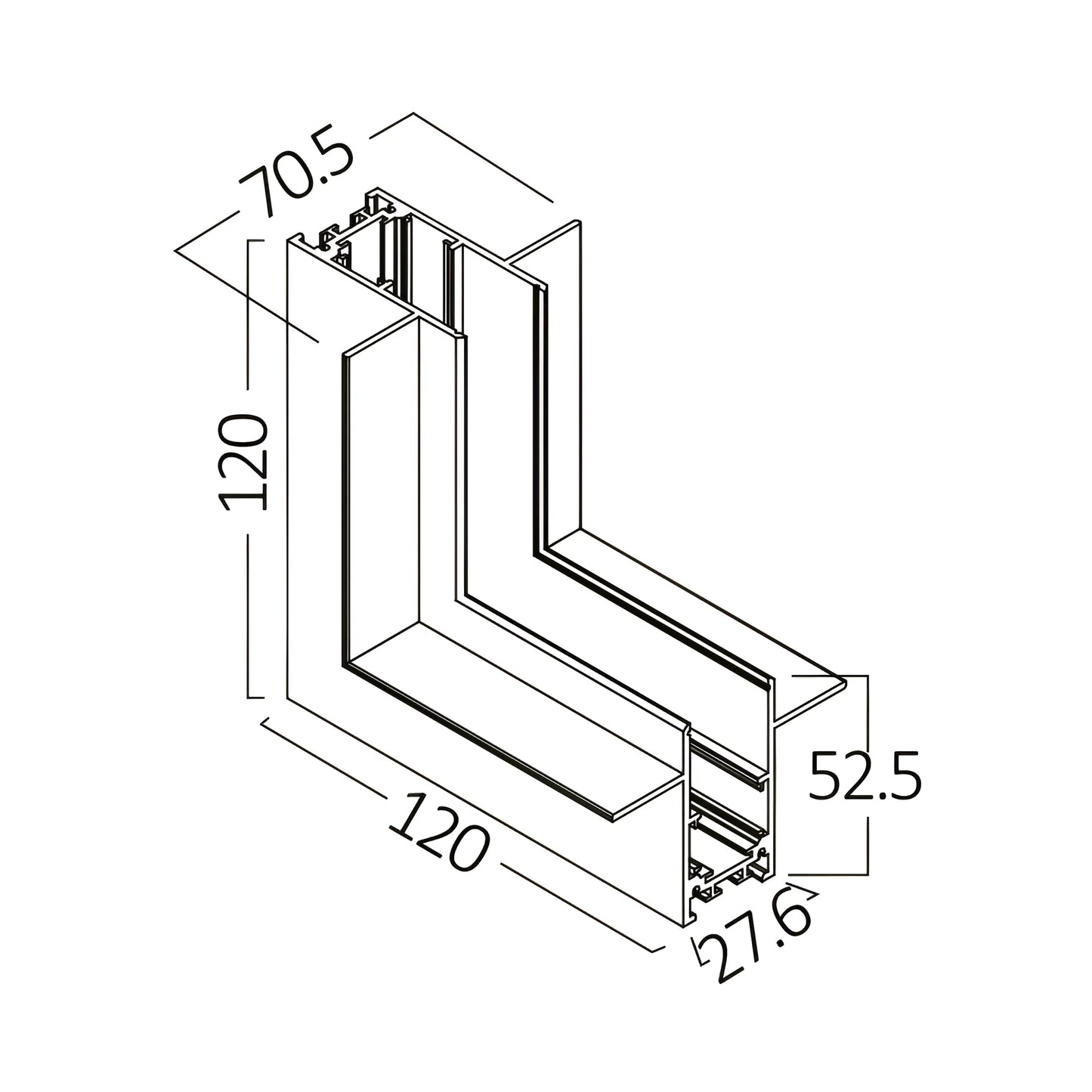 Bry-M01-Crc02-48Vdc-Black-Magnetic Track Connector