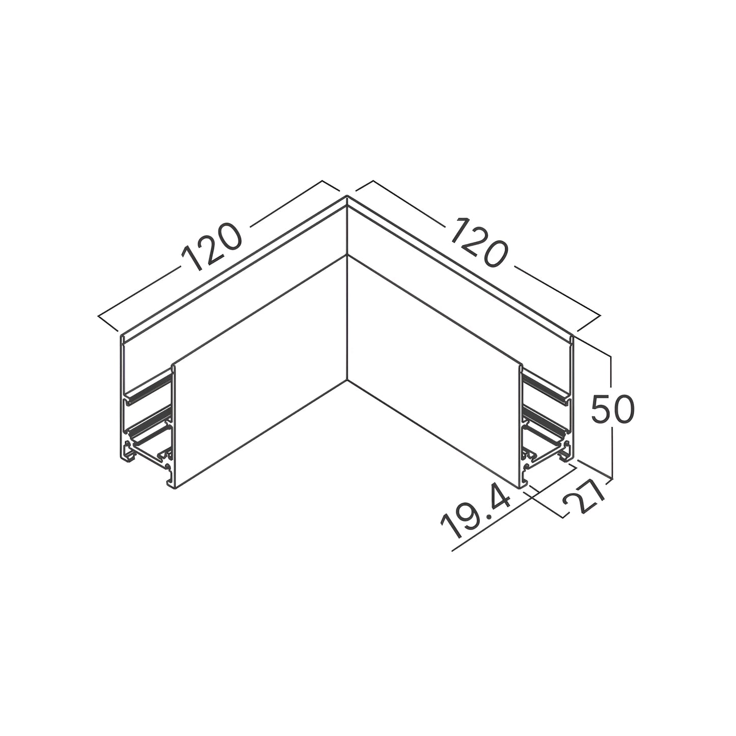 Bry-M02-Src01-48Vdc-Black-Connector for Magnetic Rail
