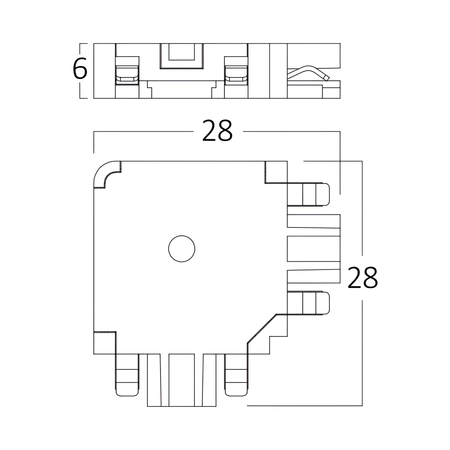 Bry-M05-Sr02-48Vdc-Black-Slim-Magnetic-L-Connector