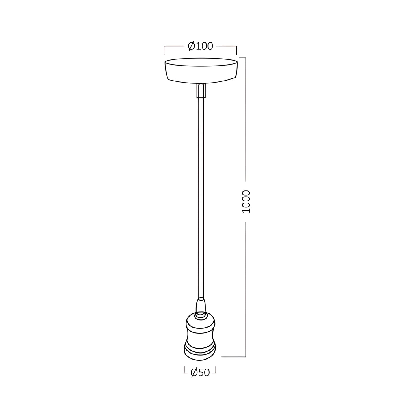 Braytron Penda E27 1Mt Bakar Visilica