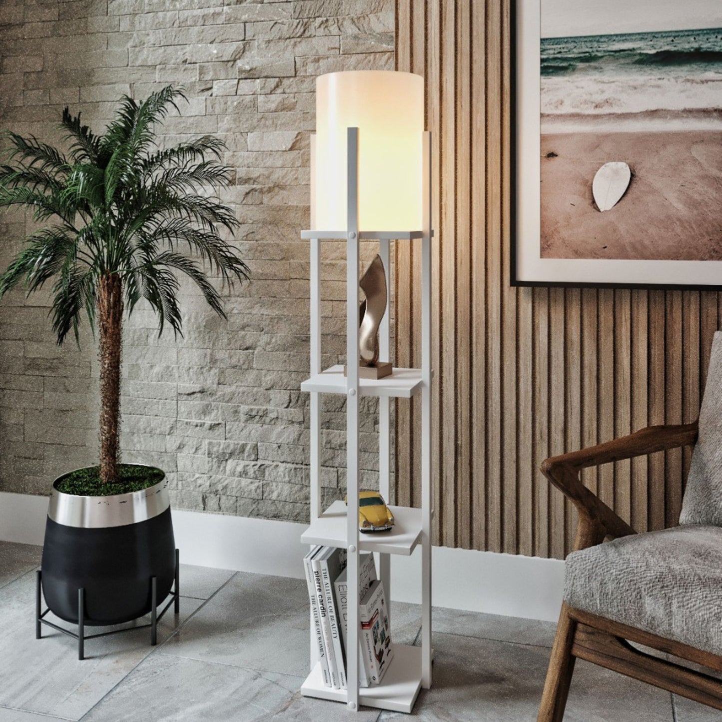 NORA PODNA LAMPA BIJELA E27