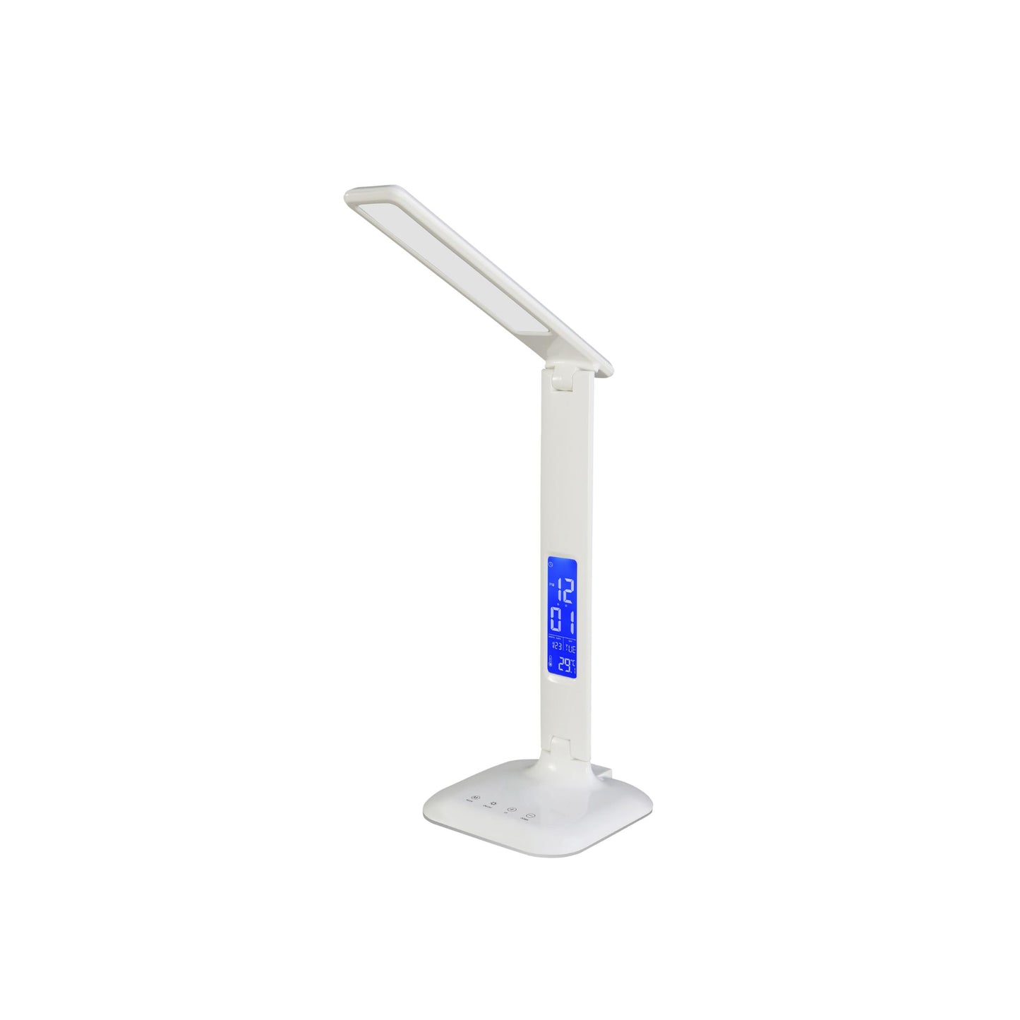 ELINA LED STOLNA LAMPA SA LCD EKRANOM 3CCT DIMABILNA BIJELA