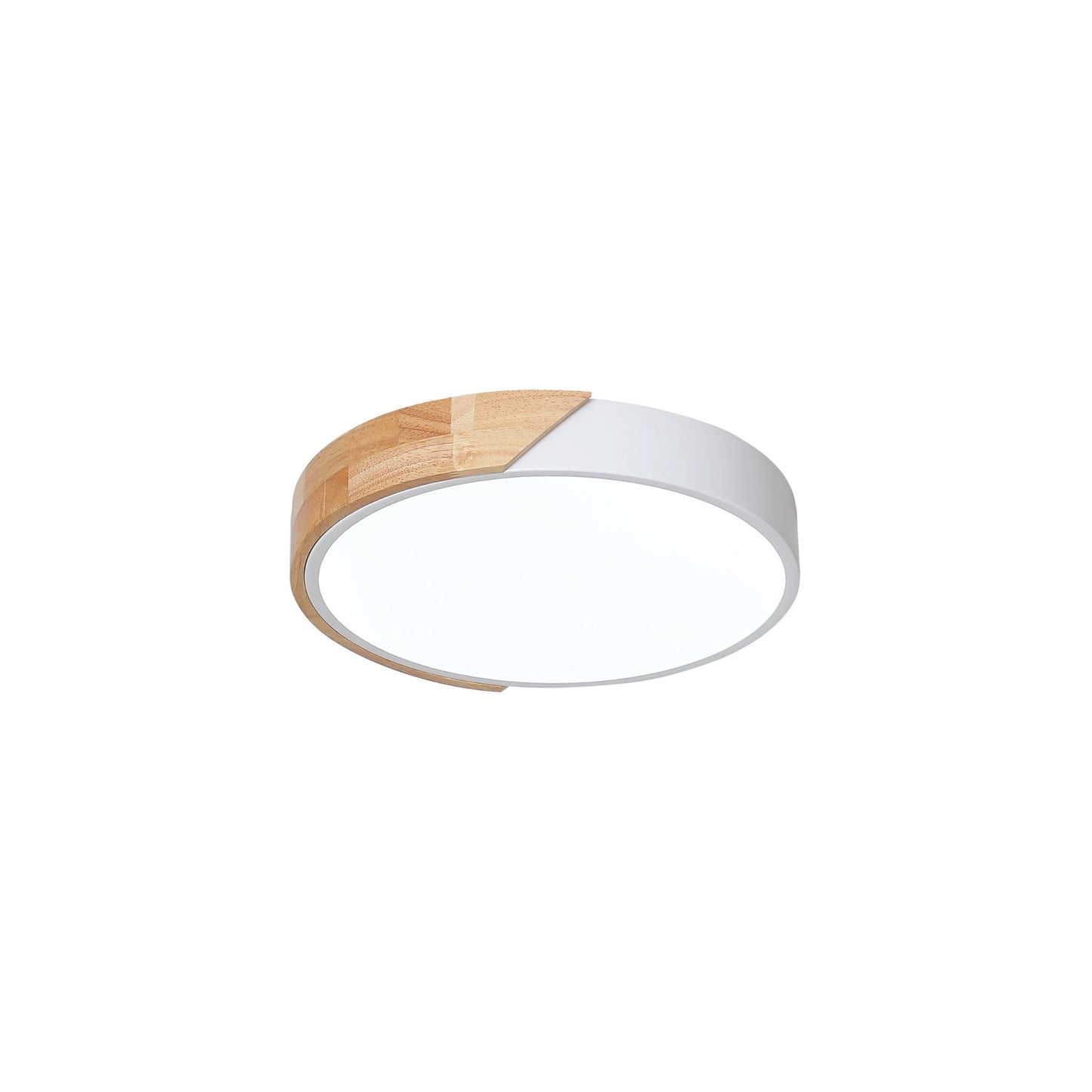 Vionnet LED plafonjera 24W,3CCT sa daljinskim upravljačem,300xH50mm, bijela-drvo