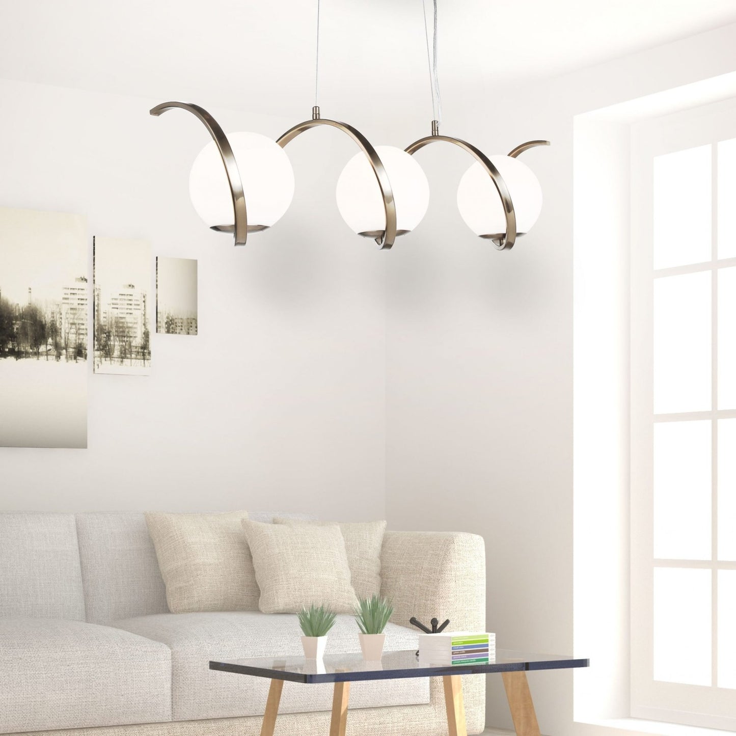 Trinity Chandelier MSL-2001-3 gold