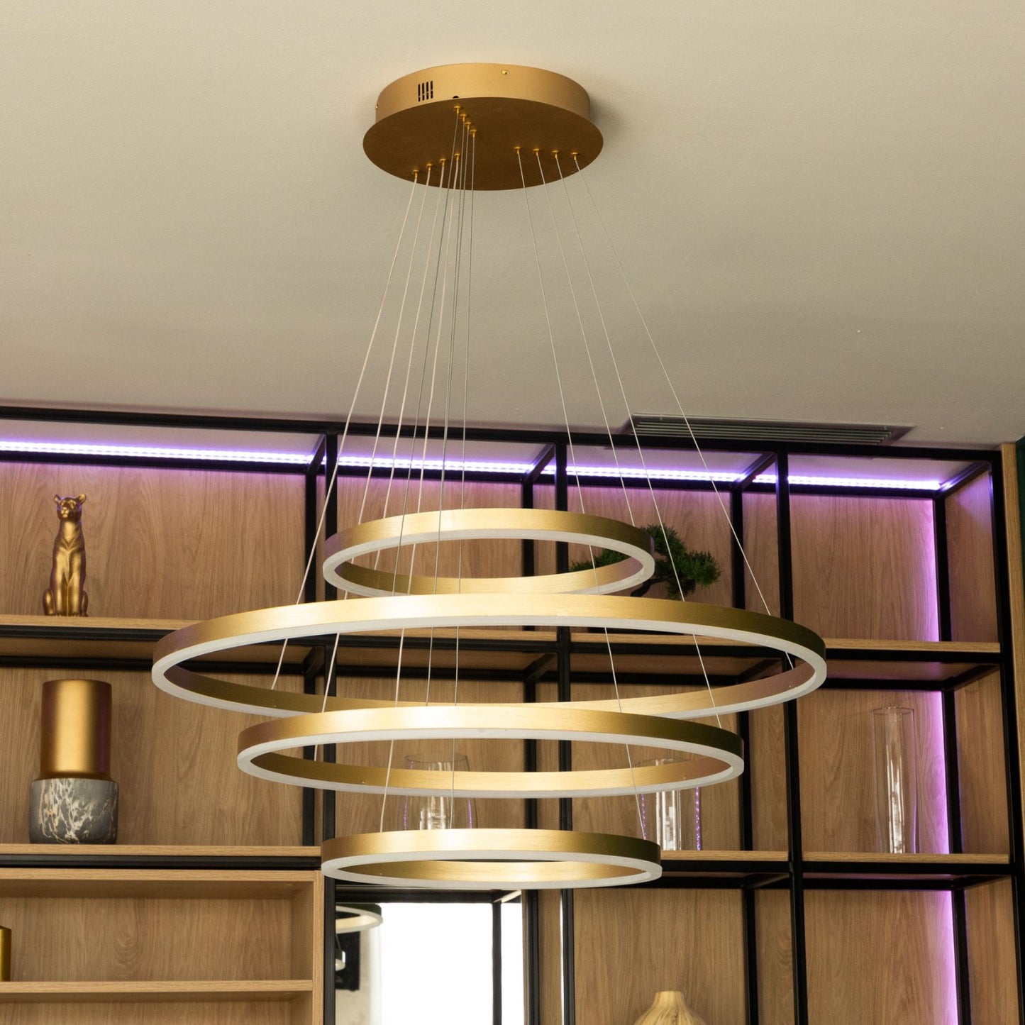 Chandelier LED King ML-2107002 gold