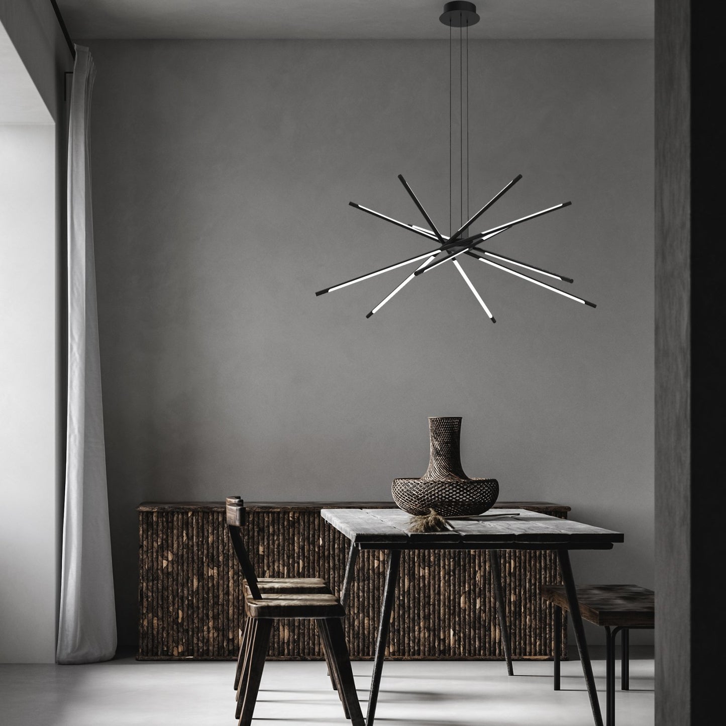 Pendant lamp LED Eleanor MSL-180115-12 black