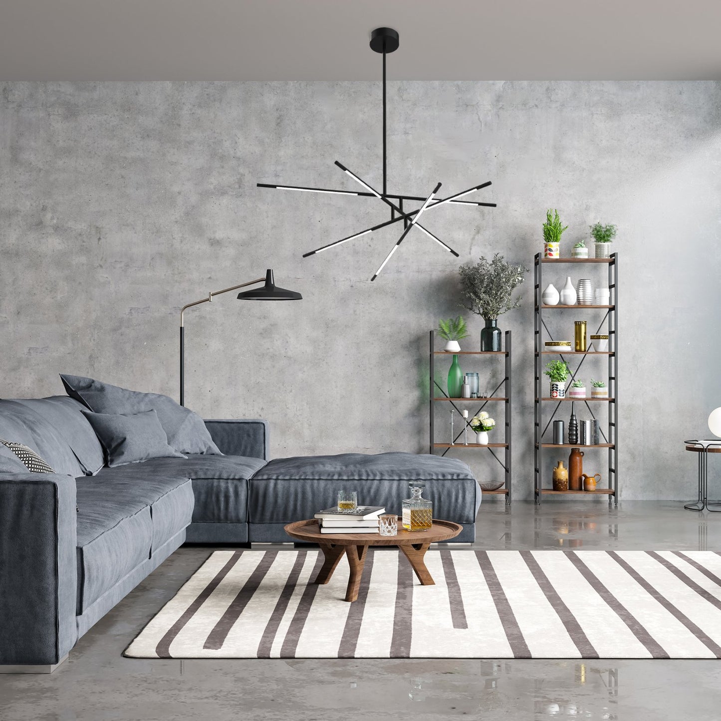 LED Chandelier Eleanor MSL-180217-8 Black