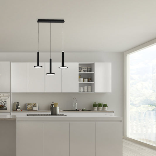 Pendant light LED Talisman MSL-1814302-3B black straight