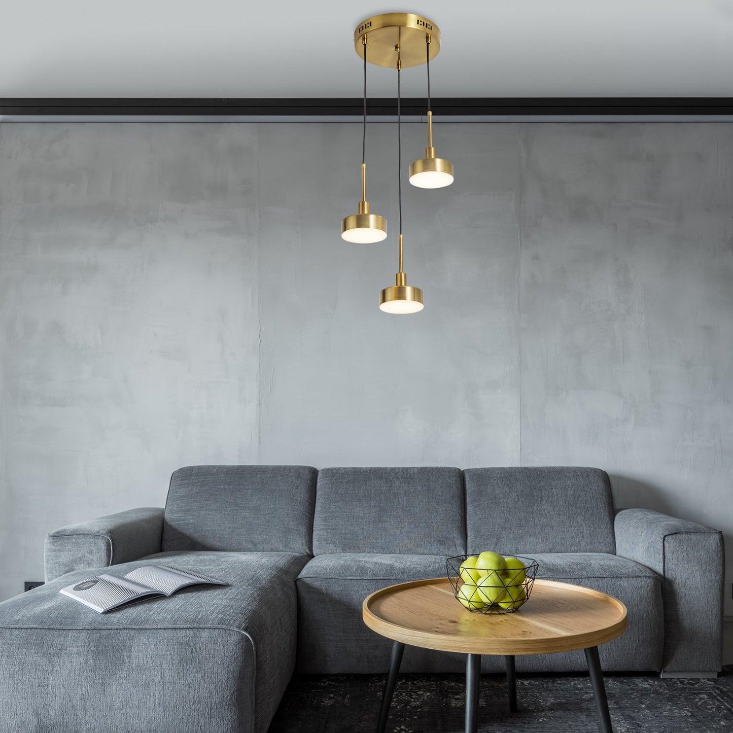 Pendant light LED Snyder ML-PN24-3R-RD round