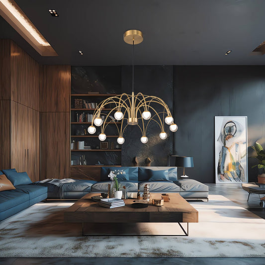LED chandelier Bergman MSL-280-650D golden