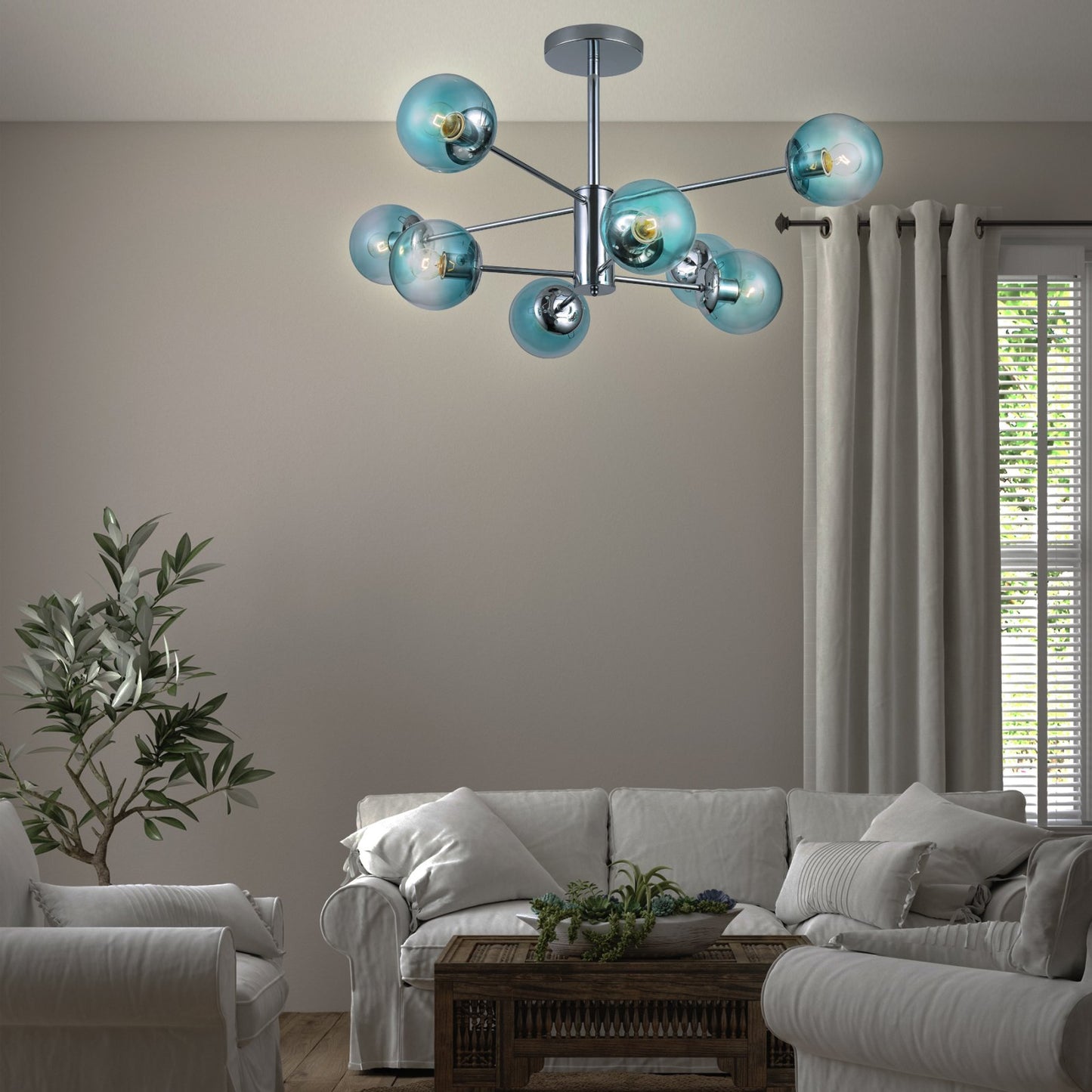 Luster Wendy ML-17363-8 sivi