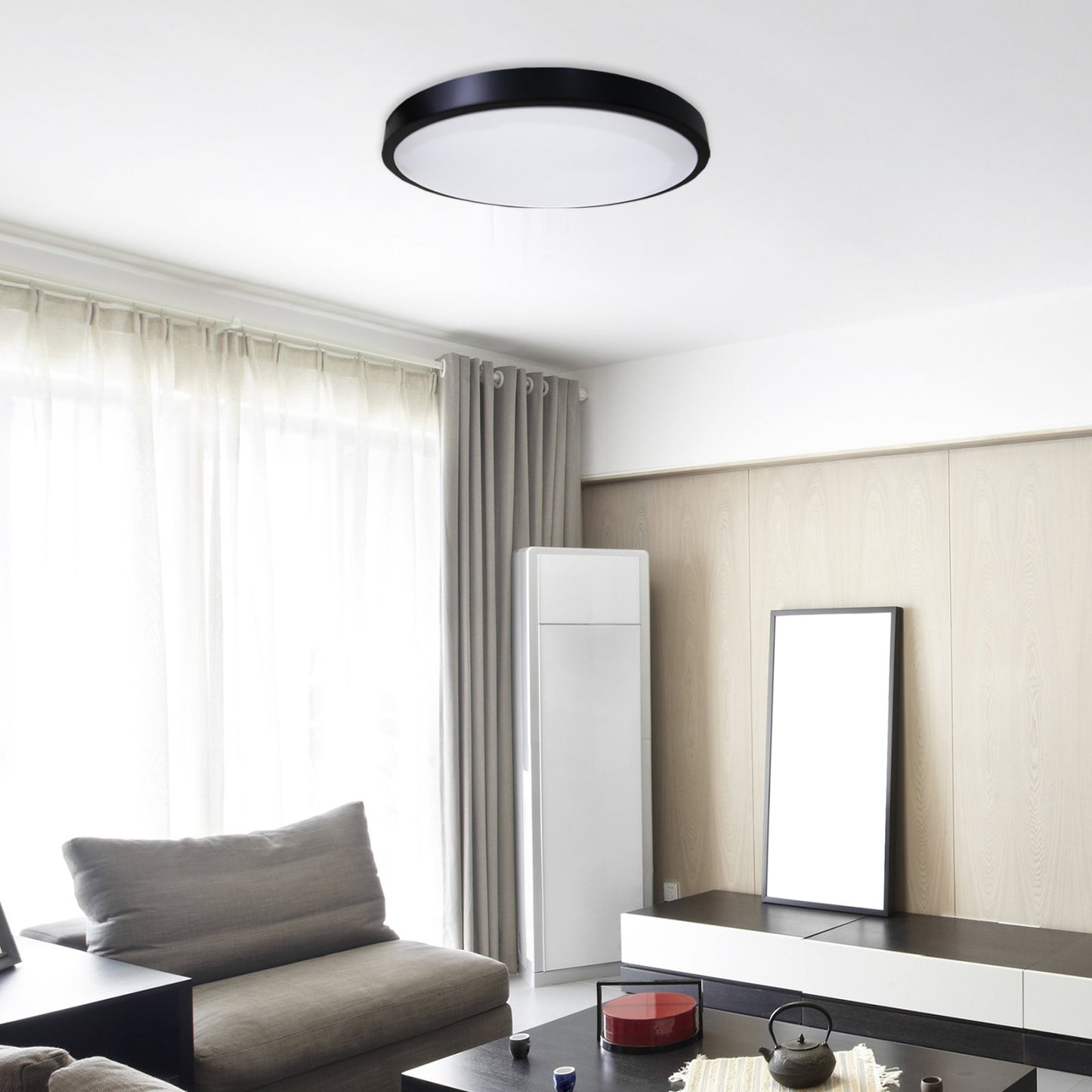 Ceiling lamp LED Arteya IP20 18W 4000K black