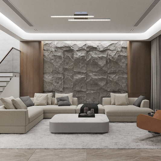 LED Chandelier E-light Santos EL-164A-02 grey