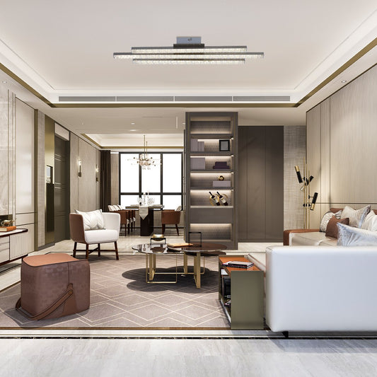 LED Chandelier E-light Santos EL-164A-03 Grey