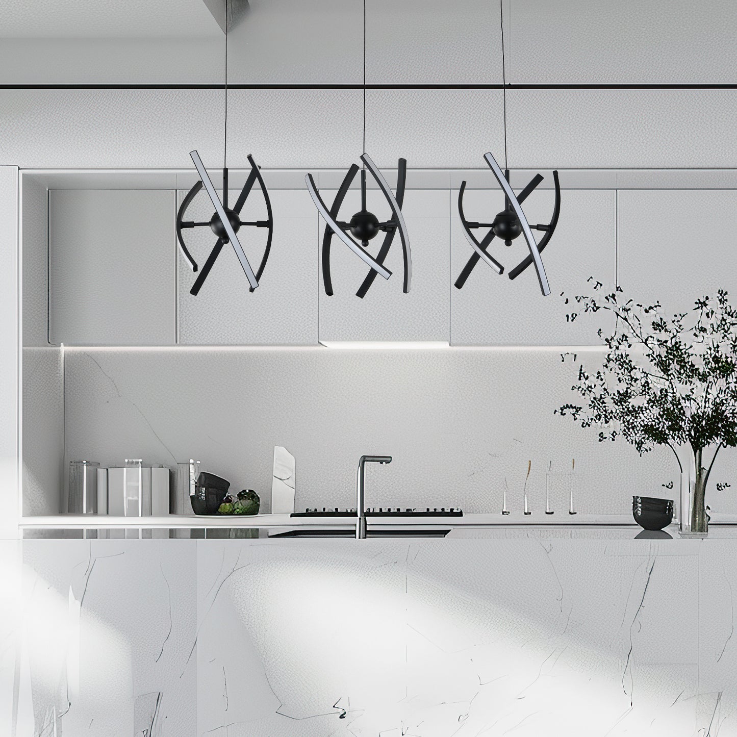 Pendant light LED Melody ML99141B-3 45W 4000K black