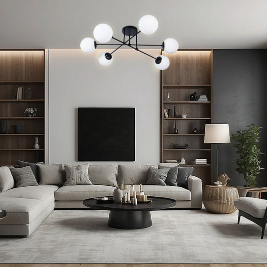 Chandelier Lawrence ML-220817-6R round black