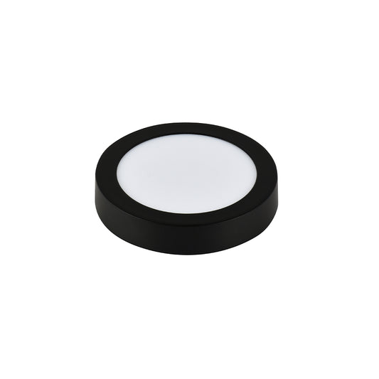 LED panel E-light 18W okrugli nadgradni 6500K crni