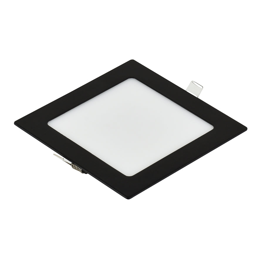 LED panel E-light 24W kvadratni ugradni 6500K crni