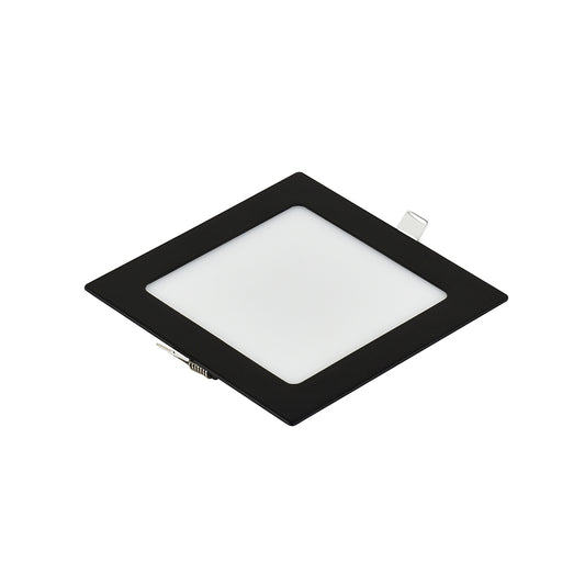 LED panel E-light 12W kvadratni ugradni 6500K crni