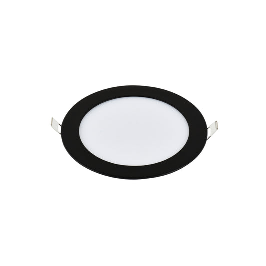 LED panel E-light 6W okrugli ugradni 4000K crni
