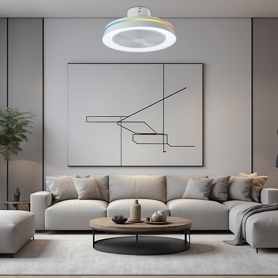 Plafonjera LED sa ventilatorom Houston ML-24 35W Bijela
