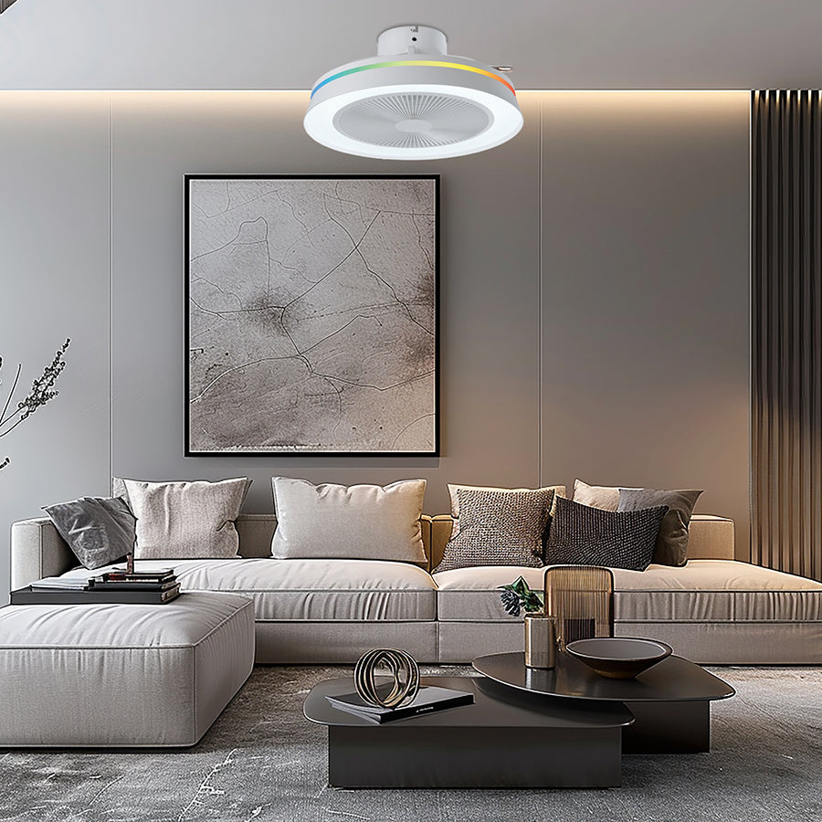 Plafonjera LED sa ventilatorom Houston ML-24 35W Bijela
